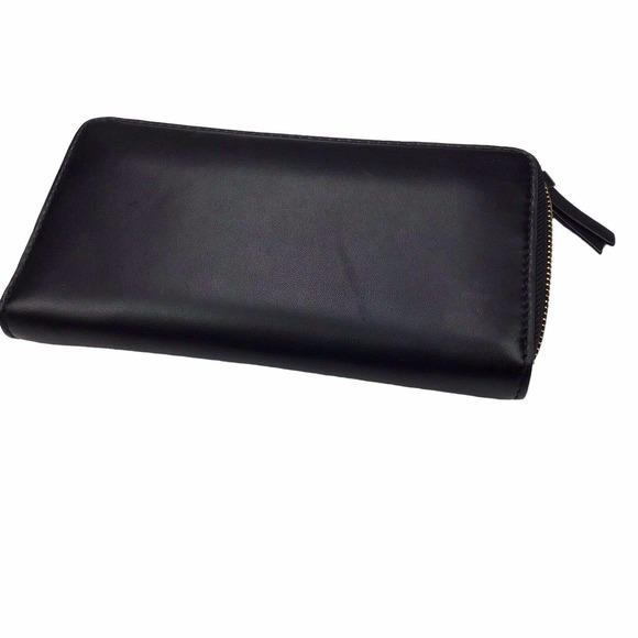 Tory Burch Black Lily Zip Continental Wallet One Size - Picture 6 of 7